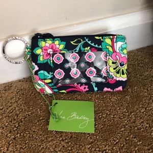 NWT Vera Bradley zip id case- Petal Paisley